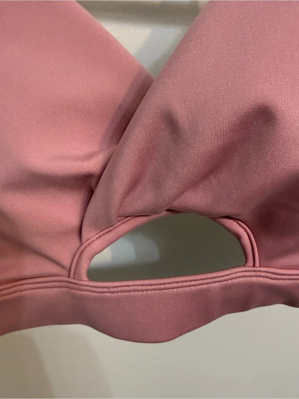 Bloch Ladies Vintage Pink Vivian Twist Front Crop Top Bra NWT Size Adult Small